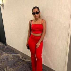 Red Two Piece Set